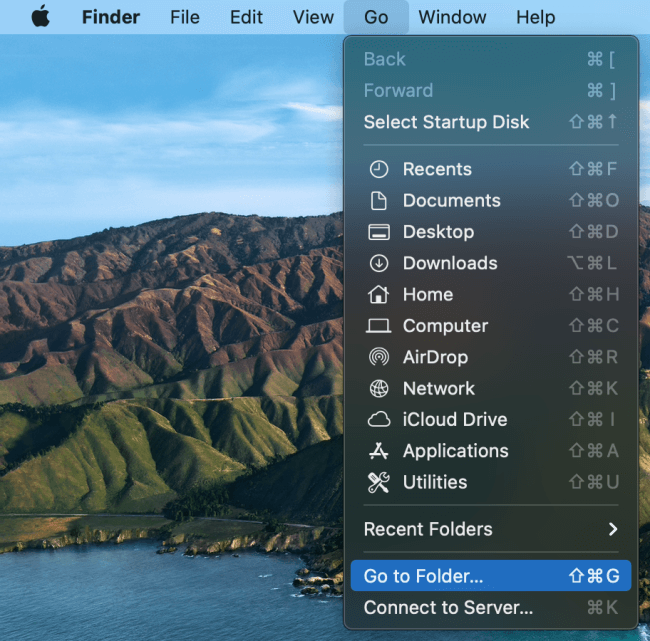 go to delete caches on Mac