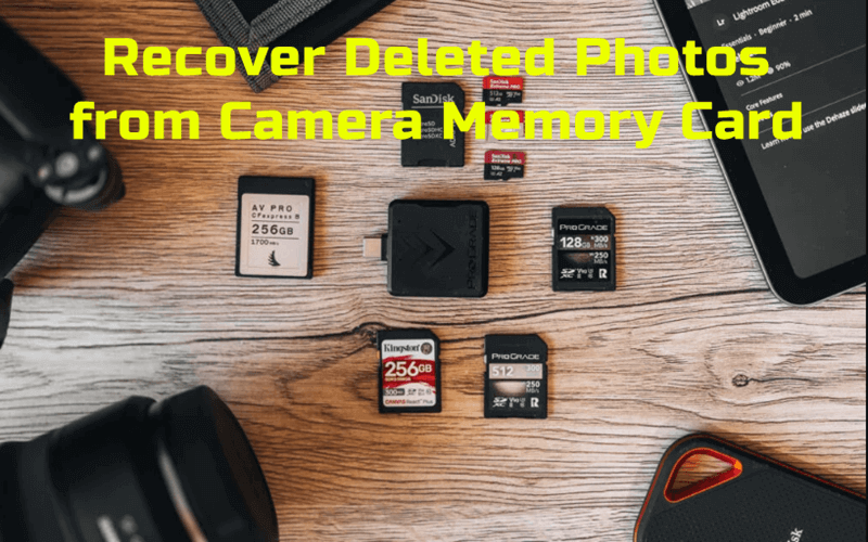 Recover Deleted Photos From Camera Storage Card