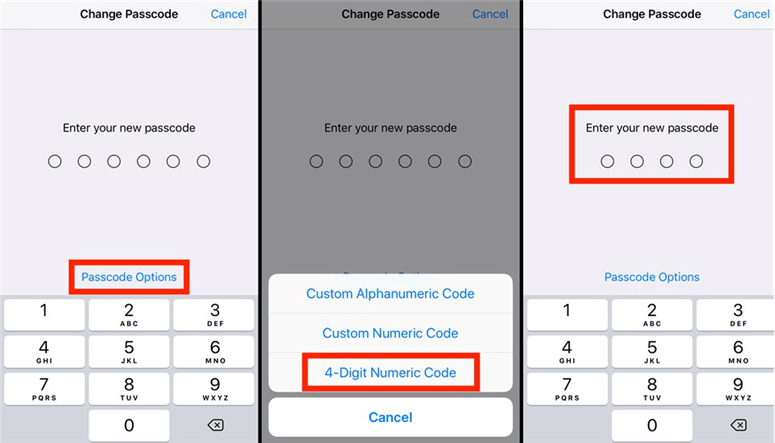 Change iPhone Password