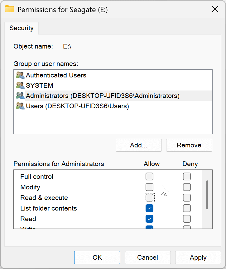 Seagate drive read-only on Windows 11/10