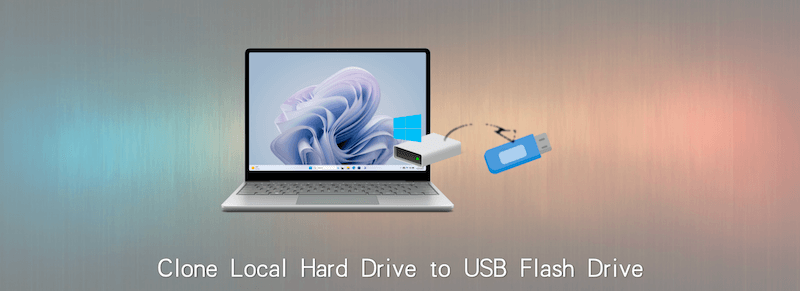 clone local hard drive to USB flash drive