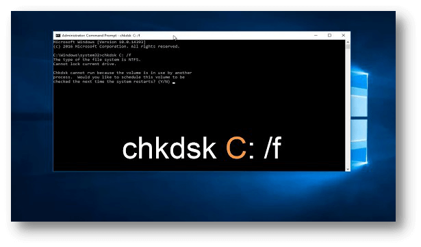 check disk cmd repair