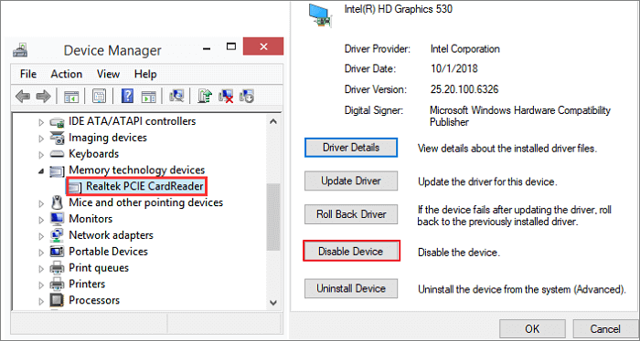 fix camera SD card can't be read on Windows 11