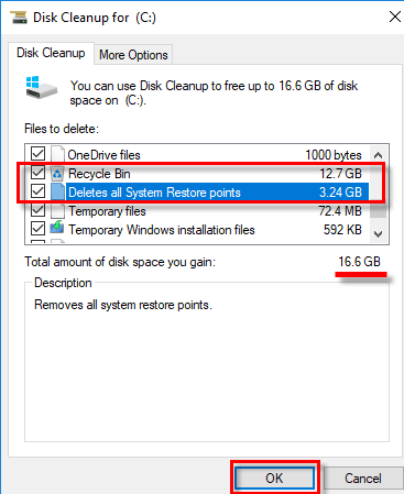 fix C drive is full