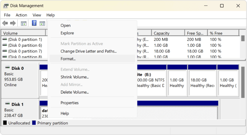 how to format SSD on Windows 11/10/8/7