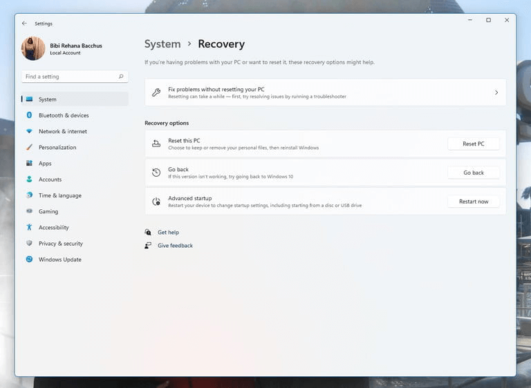 Downgrade from Windows 11 to Windows 10