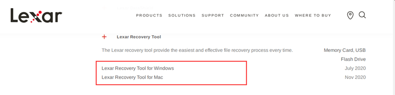 Lexar Data Recovery Tool