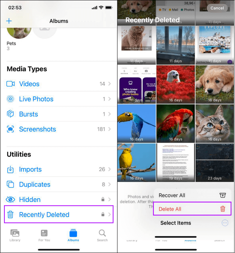 permanently delete music files