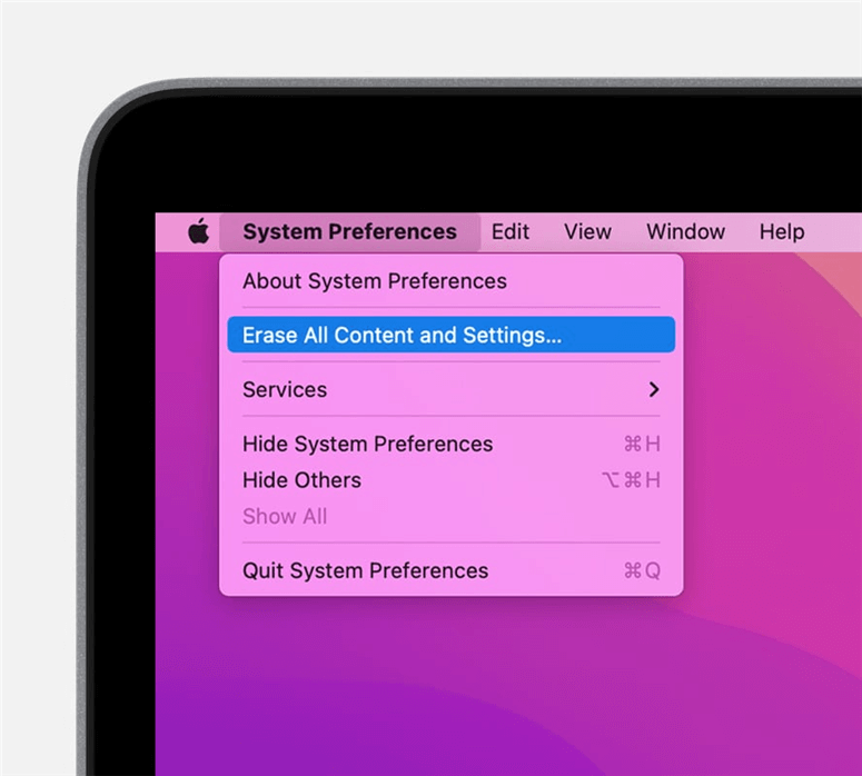 erase the hard drive on your macOS Ventura