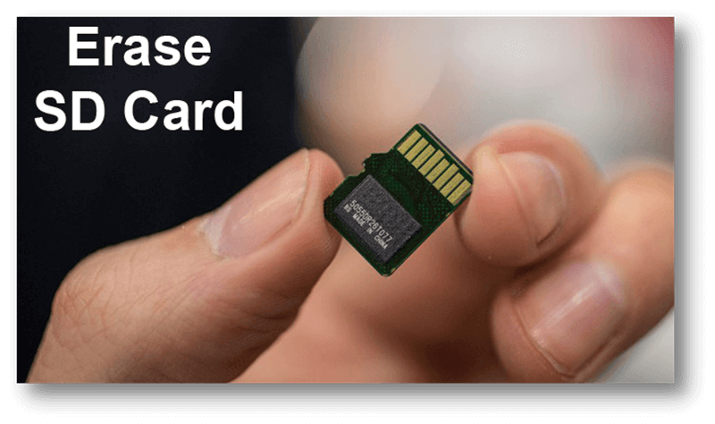 permanently erase deleted data from memory card