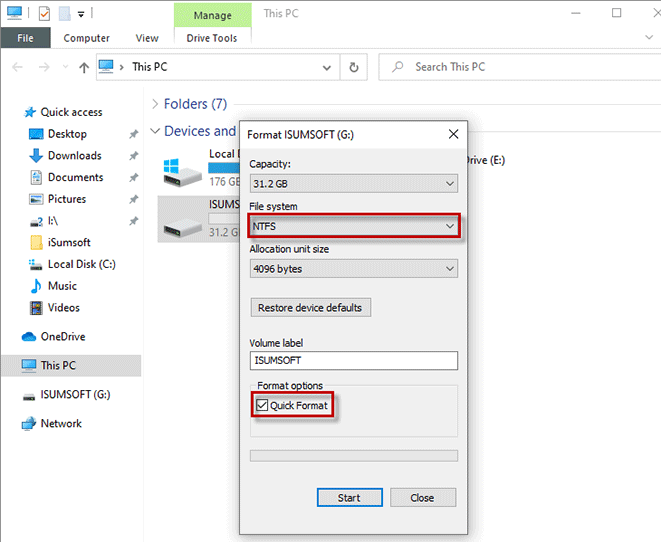 convert FAT32 to NTFS on Mac