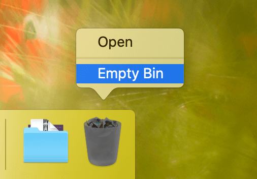 delete files from an external hard drive on Mac