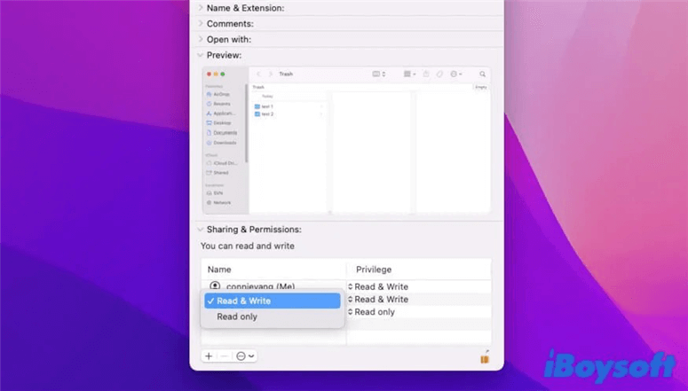 fix Mac trash won’t empty