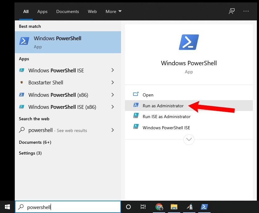 Run as administrator