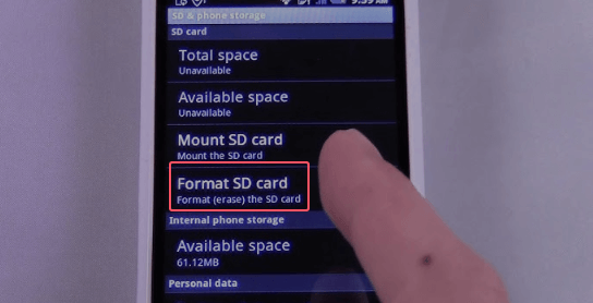 memory card not showing files