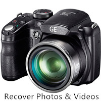 recover lost photos and videos from GE digital camera