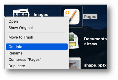 Get file path on Mac