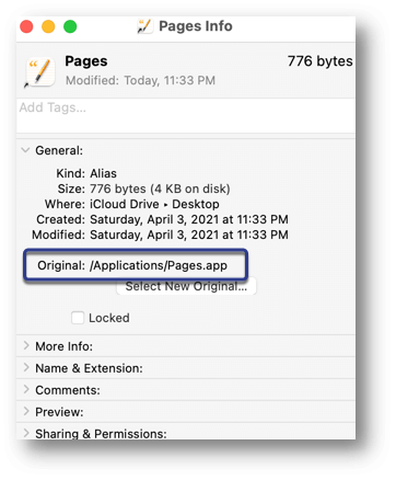 Get file path on Mac