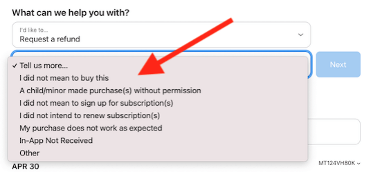 Get Refund from Mac/iPhone/iTunes App Store