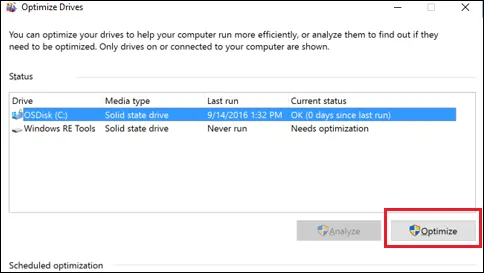 wipe free space on SSD