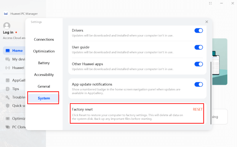 Huawei data erasure software