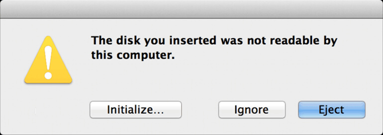 recover lost data after initializing USB flash drive or external hard drive on Mac