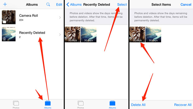 recover iPhone photos after emptying Recently Deleted