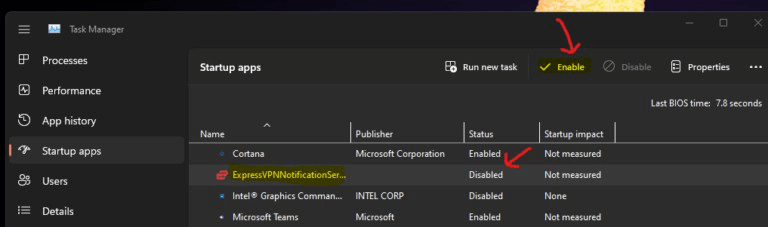Manage Startup Items on Windows 11