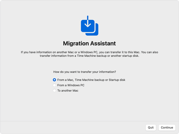 Mac Migration Assistant