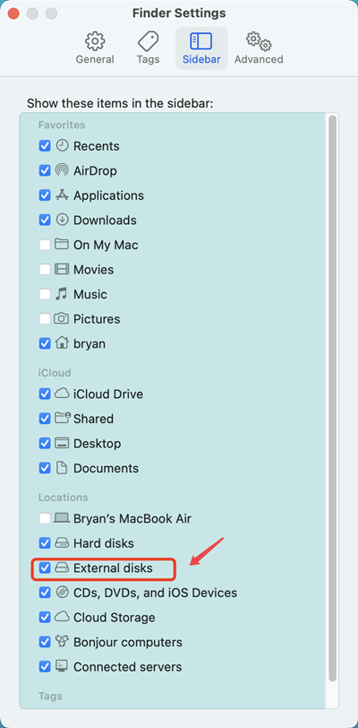 fix USB flash drive not showing up on Mac
