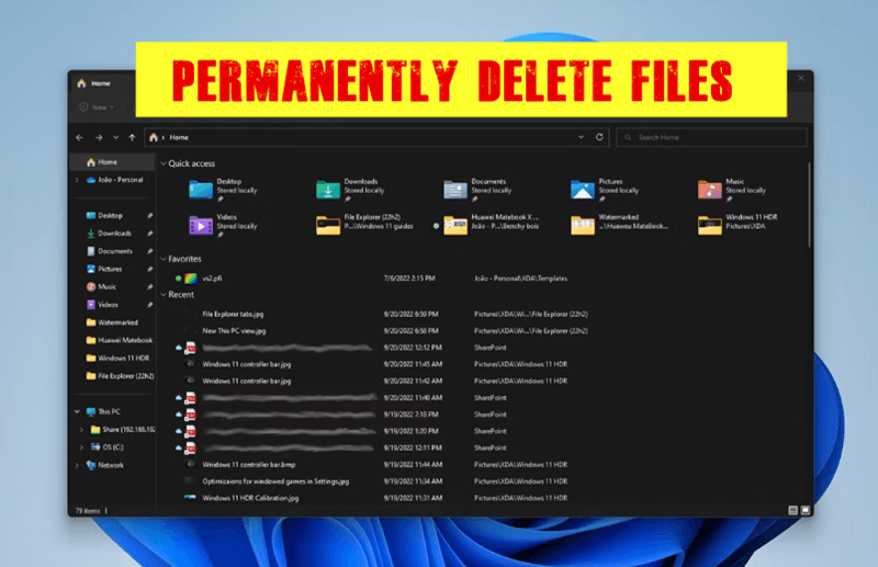 How to Permanently Delete Files on Windows PC?