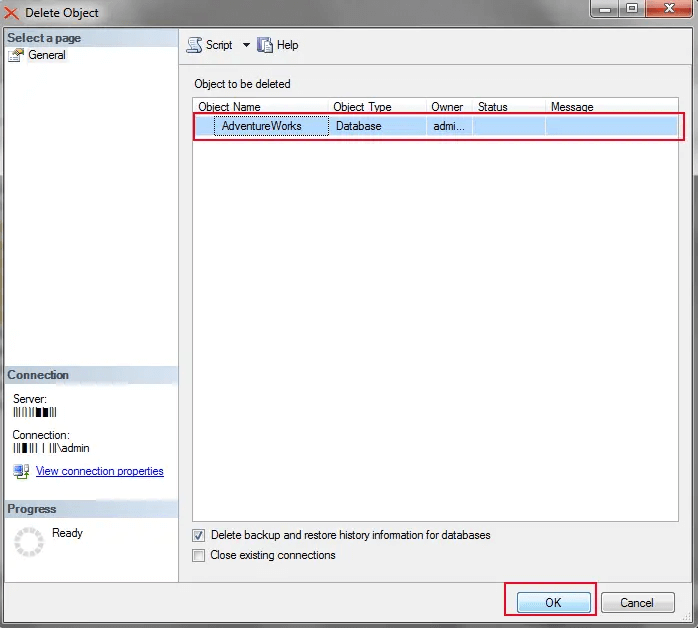 permanently wipe database