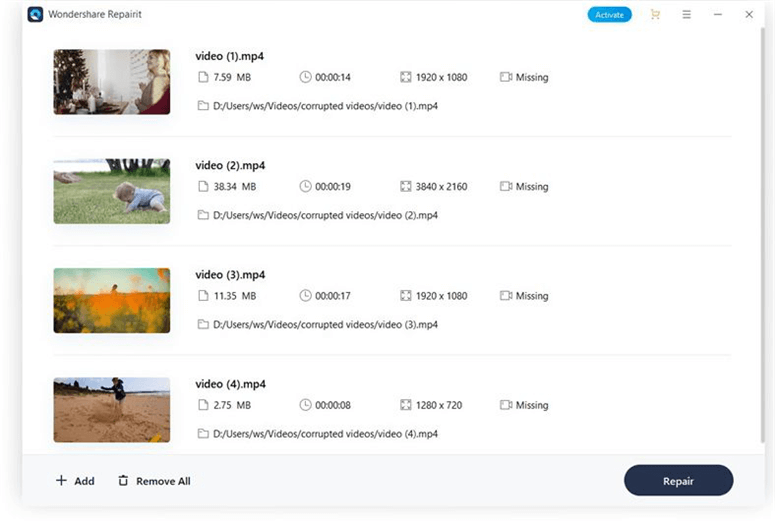 how to recover lost insv file