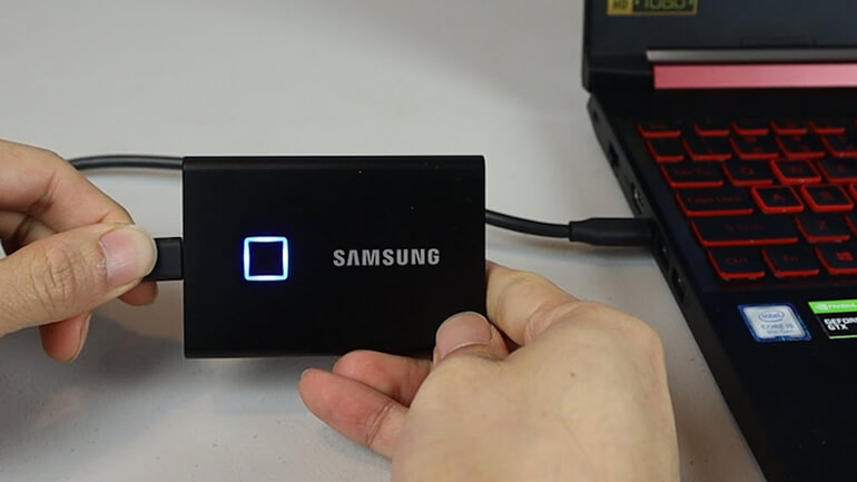 how to format samsung ssd through a usb adapter