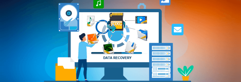 recover lost data from SDXC memory card