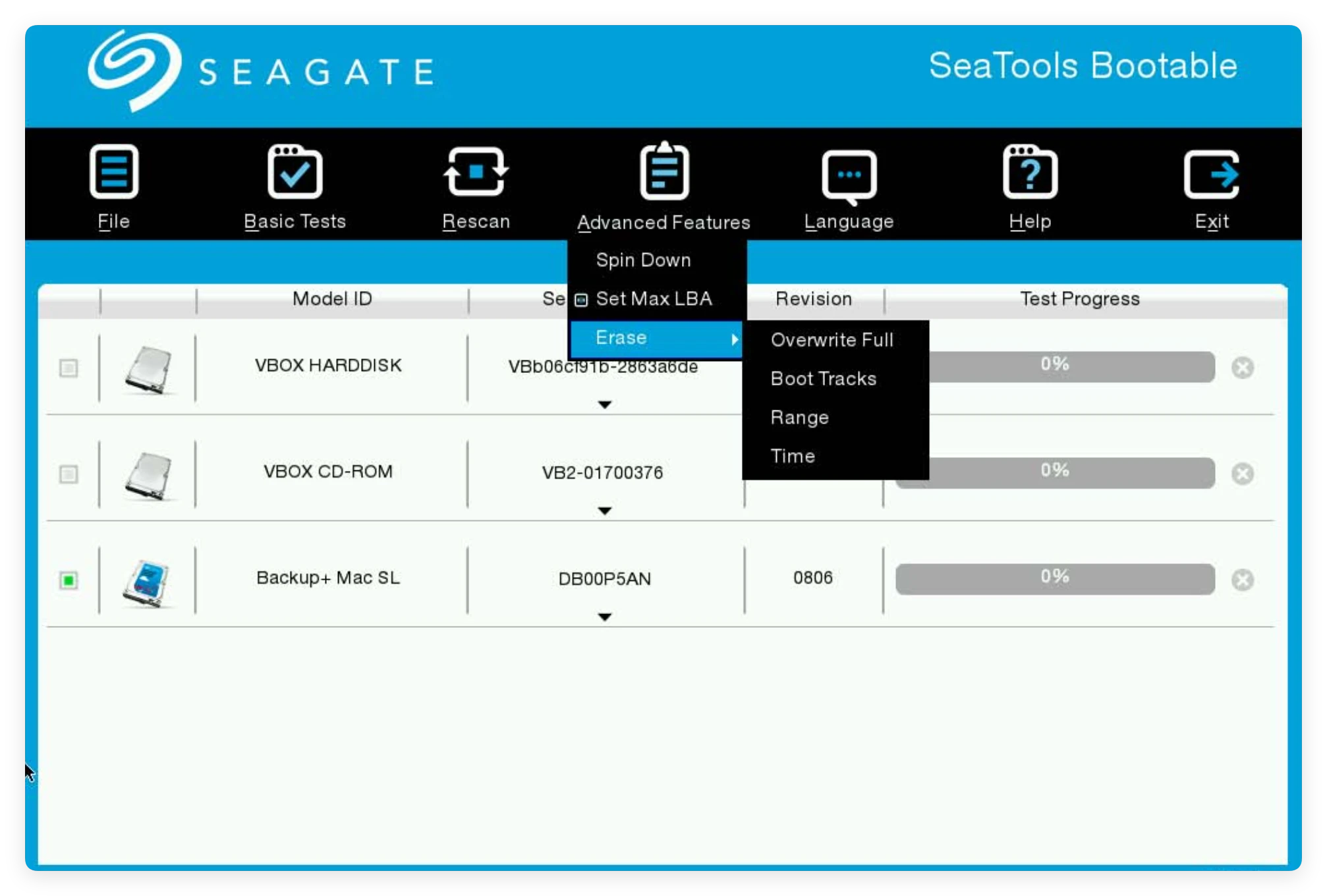 Seagate disk wipe software