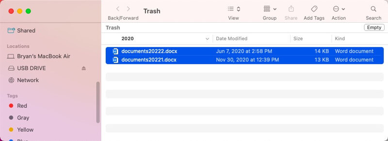 Recover lost data from USB flash drive on Mac