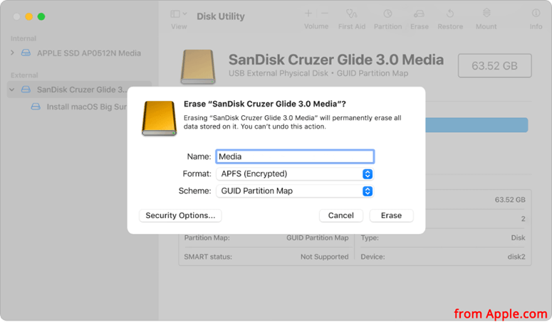 format an external hard drive on Mac