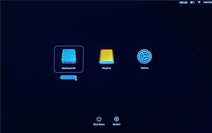 set startup disk on Mac Studio