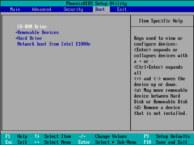 Set SSD as Windows 10 boot disk