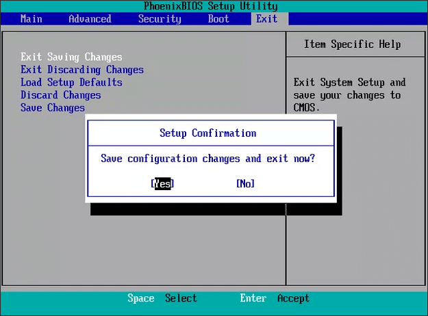 Set SSD as Windows 10 boot disk
