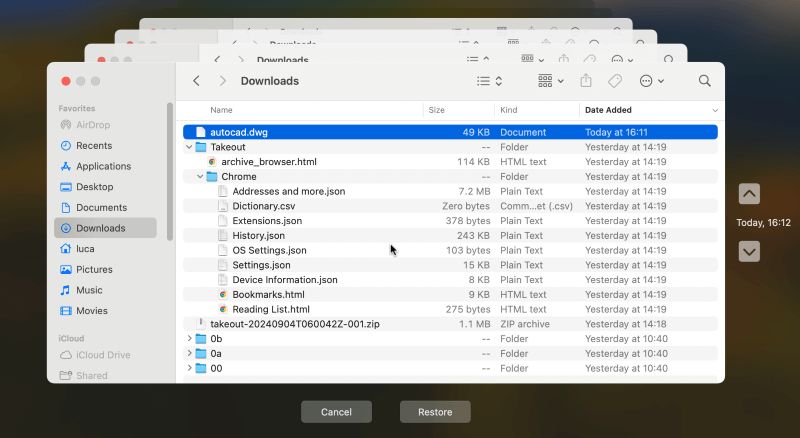 recover deleted software installation package (pkg, zip, dmg) file on Mac