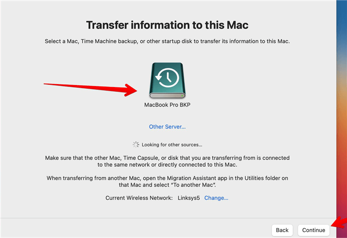 restore Time Machine on Mac