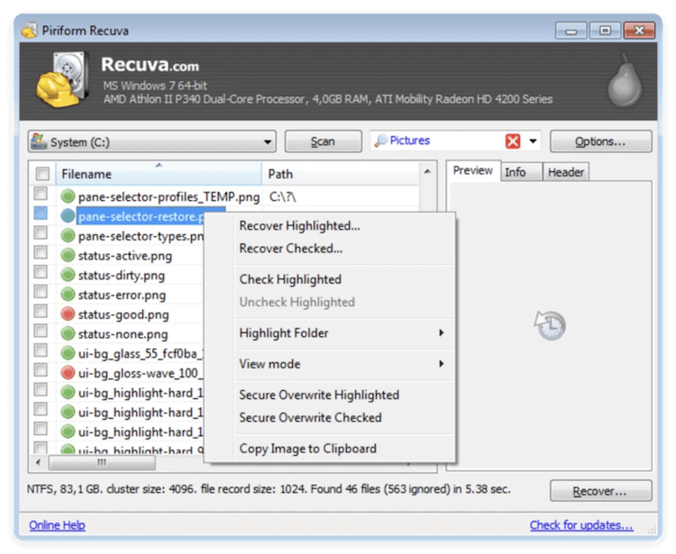 top 5 free file recovery software