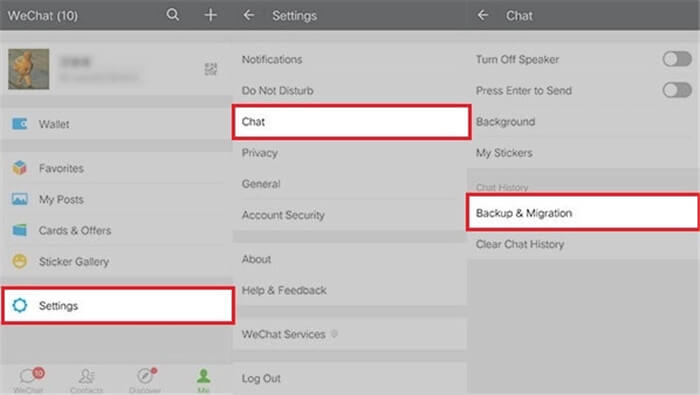 Recover Deleted WeChat Messages from iPhone 13