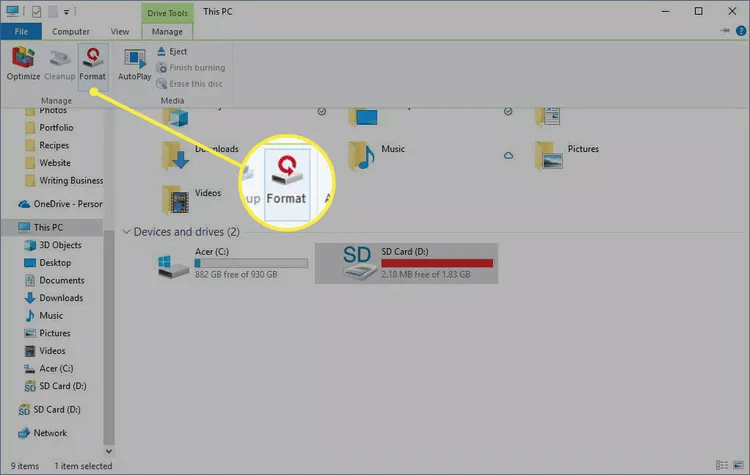 permanently erase deleted data from memory card