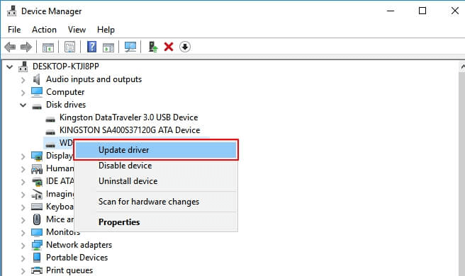 fix WD external hard drive on Windows 11