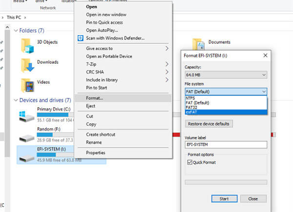 How to Format Unformat Flash Drive on 11?