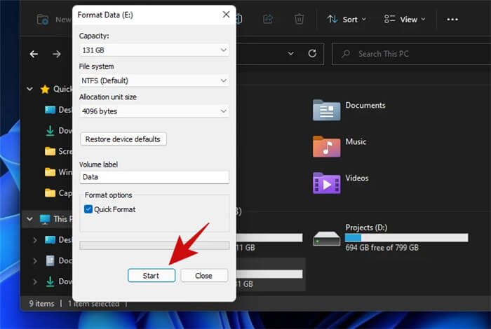 format a WD/Seagate external hard drive on Windows 11