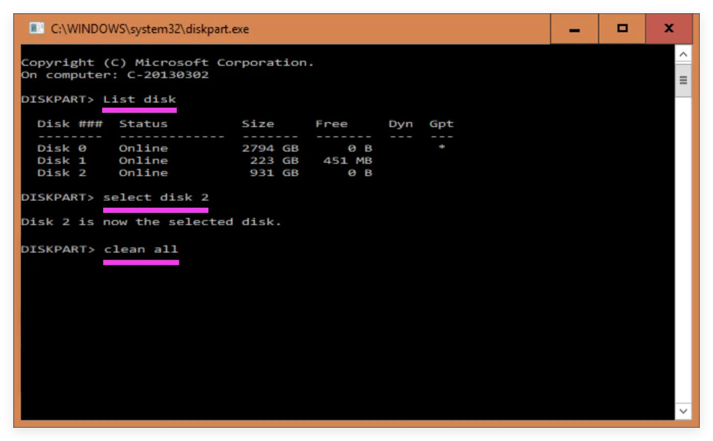 wipe all data from Western Digital external drive permanently